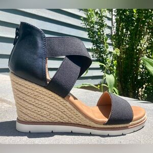 Joie Platform Wedge Espadrille Sandals Size 8